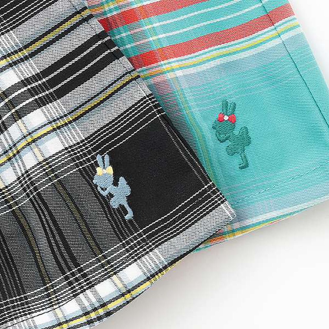 Waist Shirred Check Culottes,Black, large image number 5