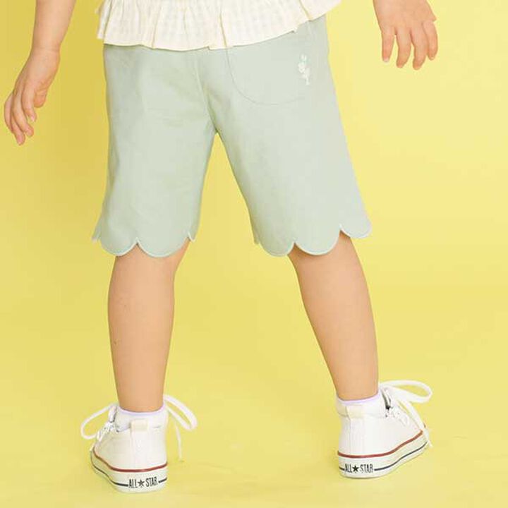 Scallop Trim Stretch Broad Half Pants (90),Lavender, medium image number 16