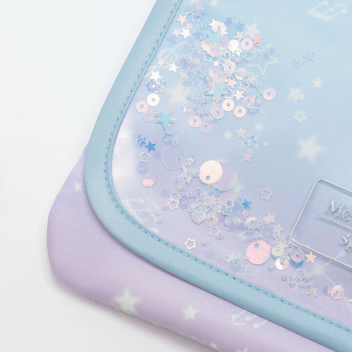 Zodiac & Musical Note Pattern Sacoche Bag ♪ (School Compatible),Light blue, medium image number 3