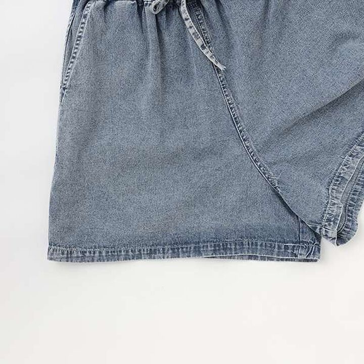 [100% Cotton] Denim Short-Sleeve Outfit Set,Blue, medium image number 15
