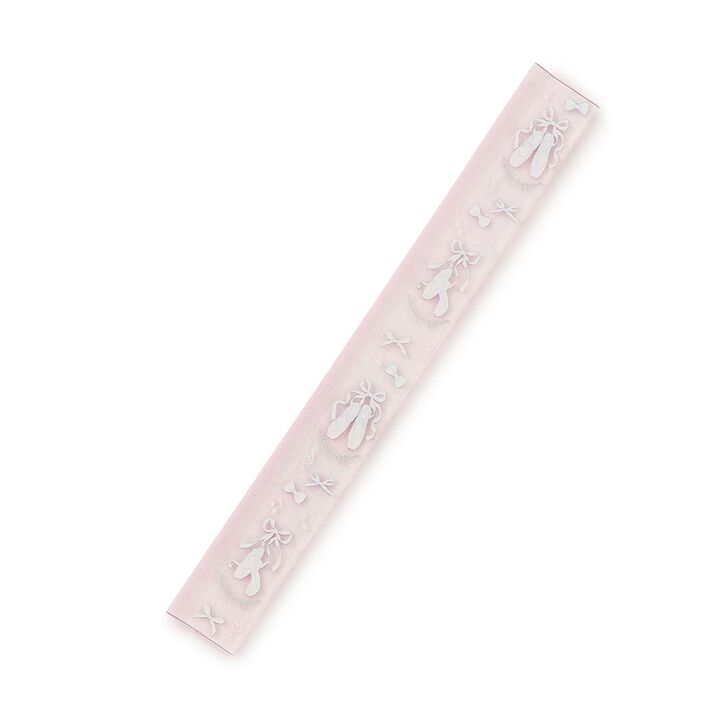 [Stationery] Ballet Pattern 17cm Ruler,Light pink, medium image number 1