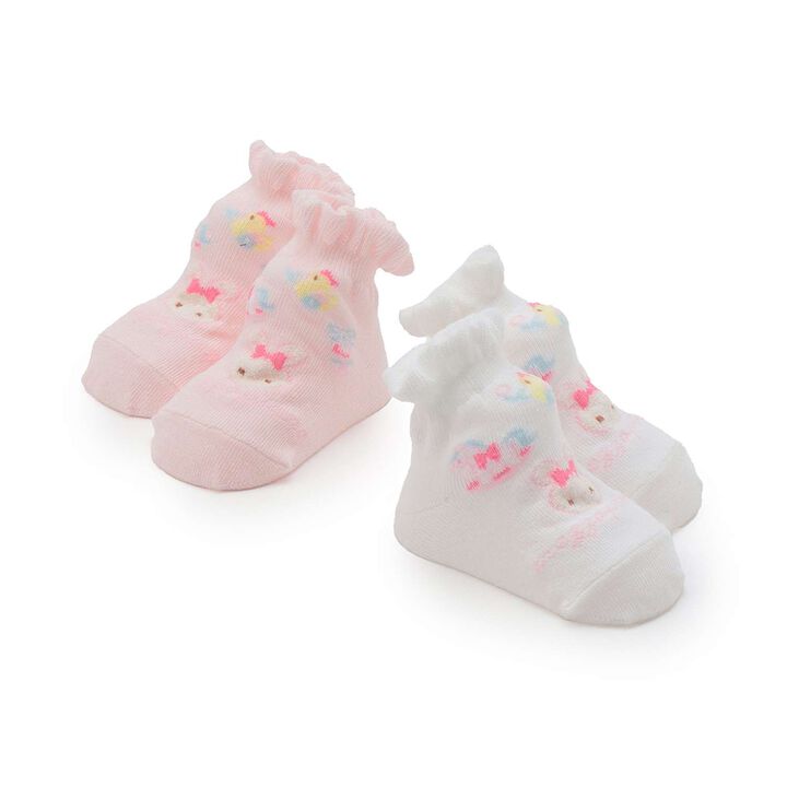 Rabbit Pattern Socks [Made in Japan],Off white, medium image number 4