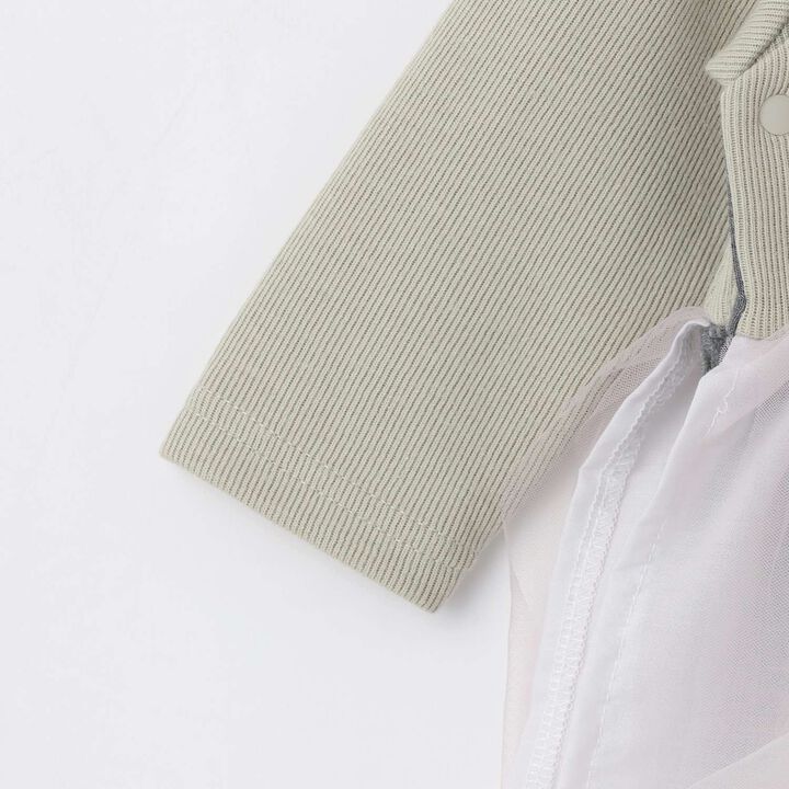 Tulle Frill Coverall,Light gray, medium image number 6