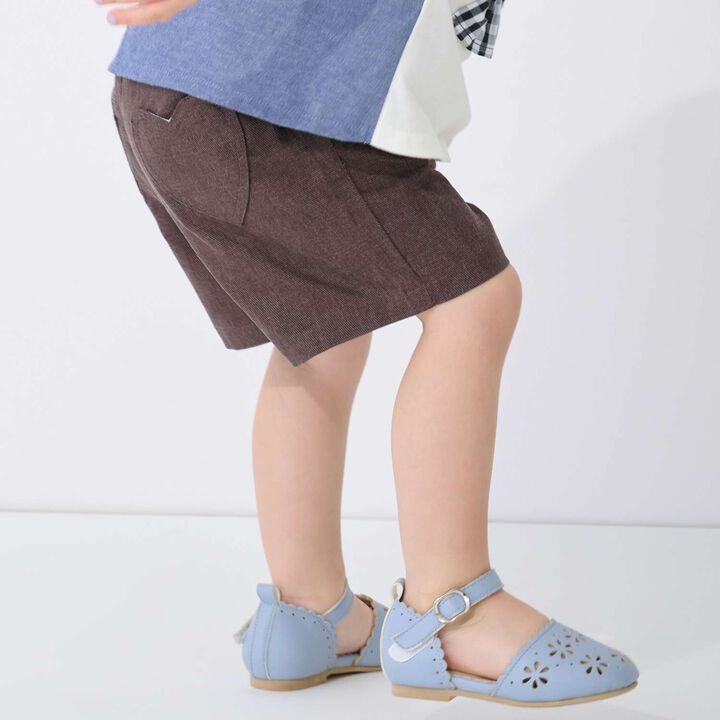 Washed Heart Pocket Shorts,Blue, medium image number 2