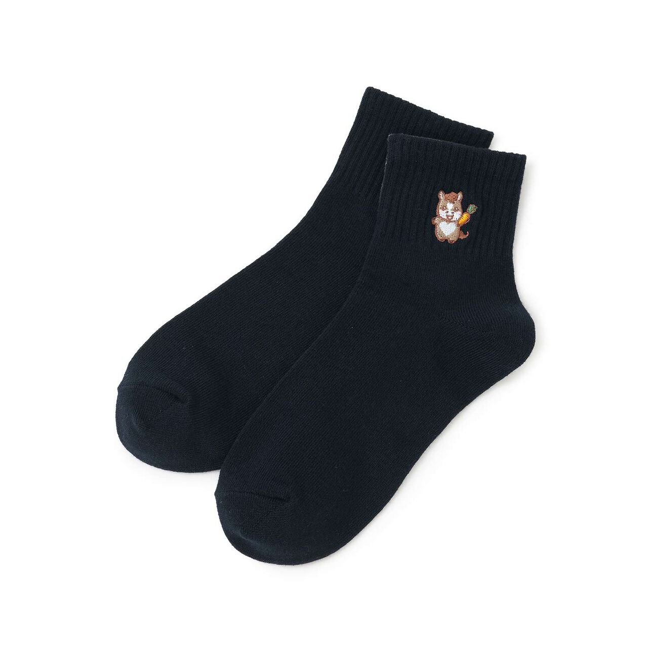 Horse Embroidery Ankle-Length Socks,Emerald green, large image number 8