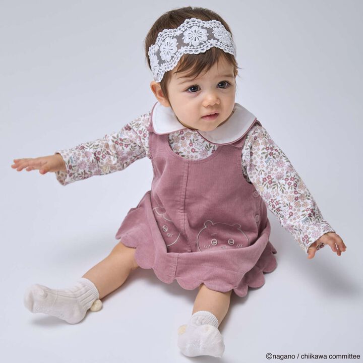 [Anime Chiikawa] Collar Romper & Jumper Skirt Set,, medium