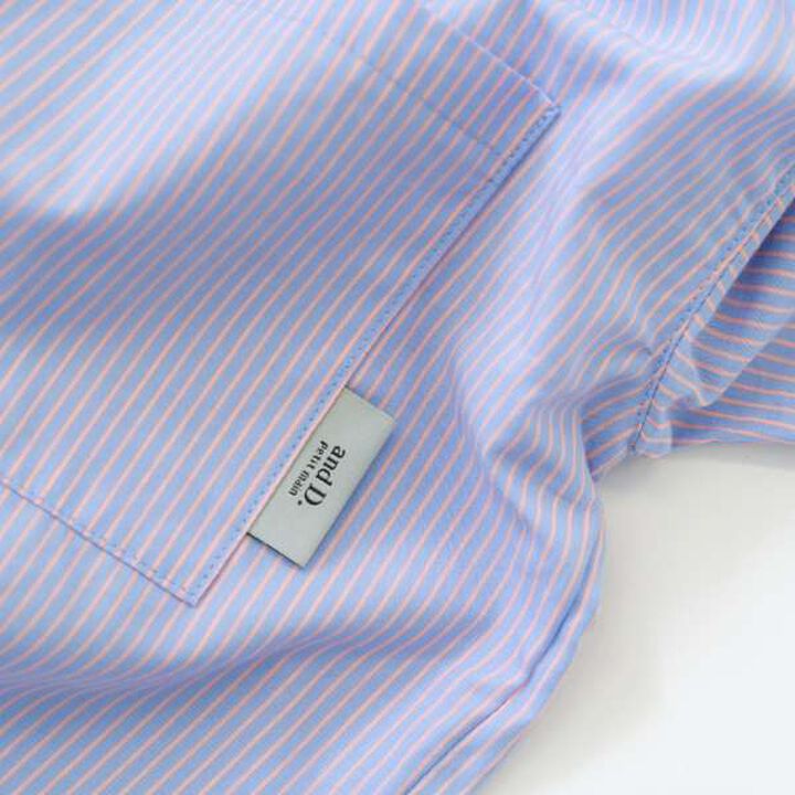 Drop Shoulder Pattern Long-Sleeve Shirt,Navy, medium image number 14