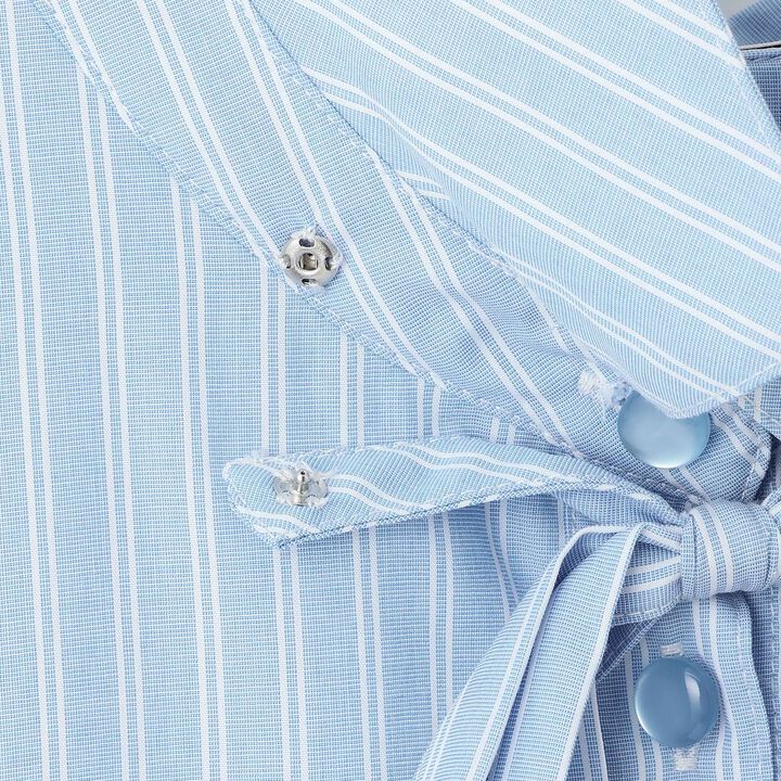 Knit Vest & Shirt Dress Set,Sax blue, medium image number 7