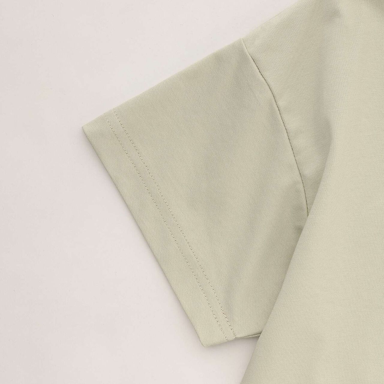 [DailyMe] Simple T-Shirt [Heat Shielding / Quick-Dry / Antibacterial],Sax blue, large image number 15