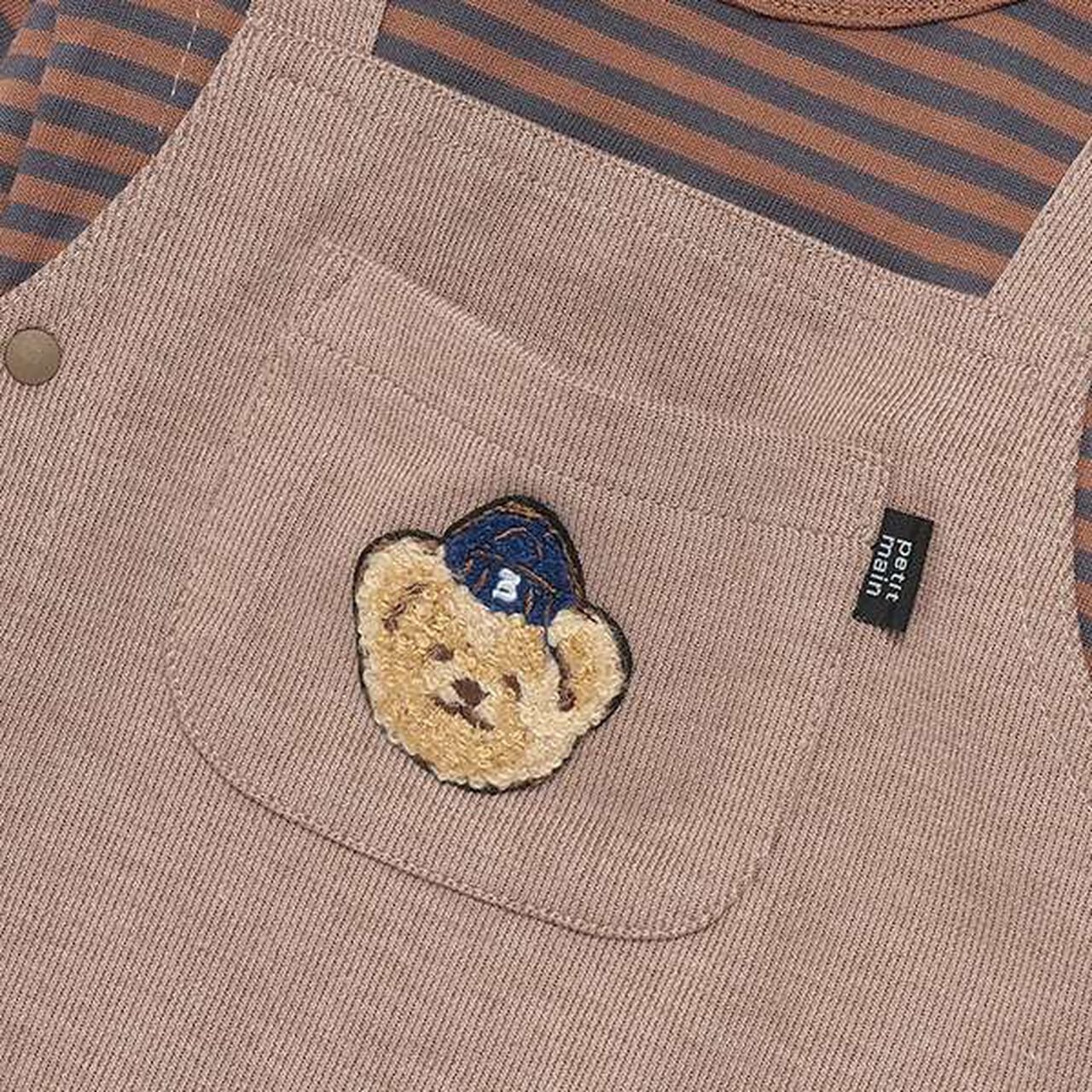 Salopette-Style Coverall,Beige, large image number 3