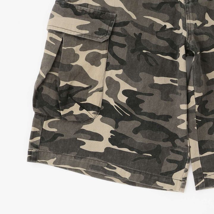 [LTXC] Camouflage Half Cargo Pants,Khaki, medium image number 9