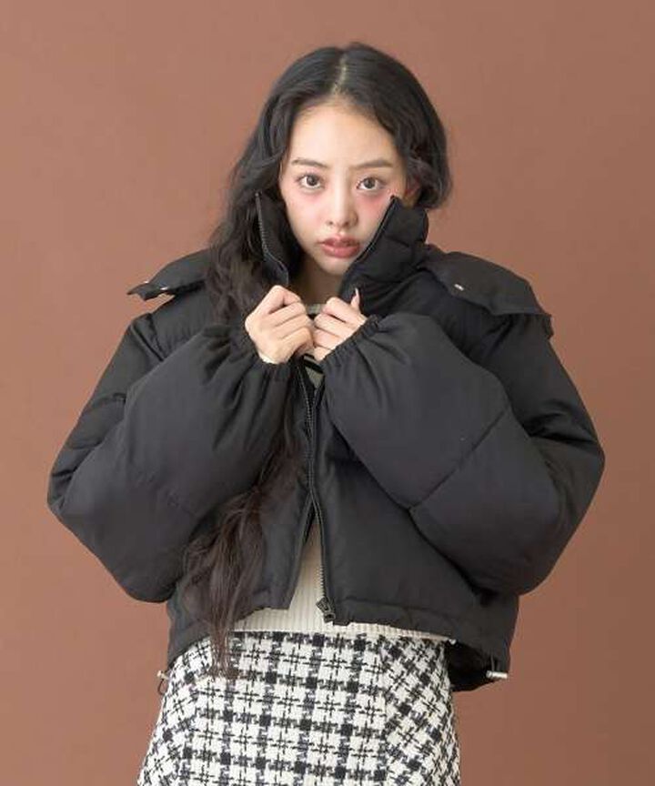 Assorted Padded Jacket [Korean Fashion],Purple, medium image number 1