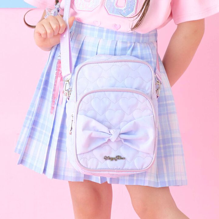 Heart Quilt Gradient Shoulder Bag,, medium