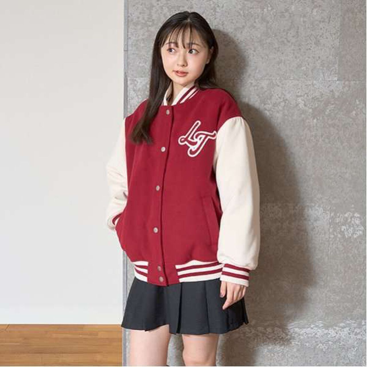 Reversible Quilted Stadium Jacket,Green, large image number 7