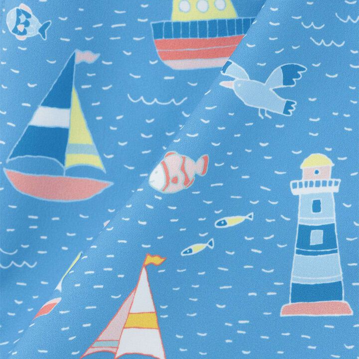 [SWIM] Marine Pattern Boys' Swim Pants [UV Protection],Blue, medium image number 8