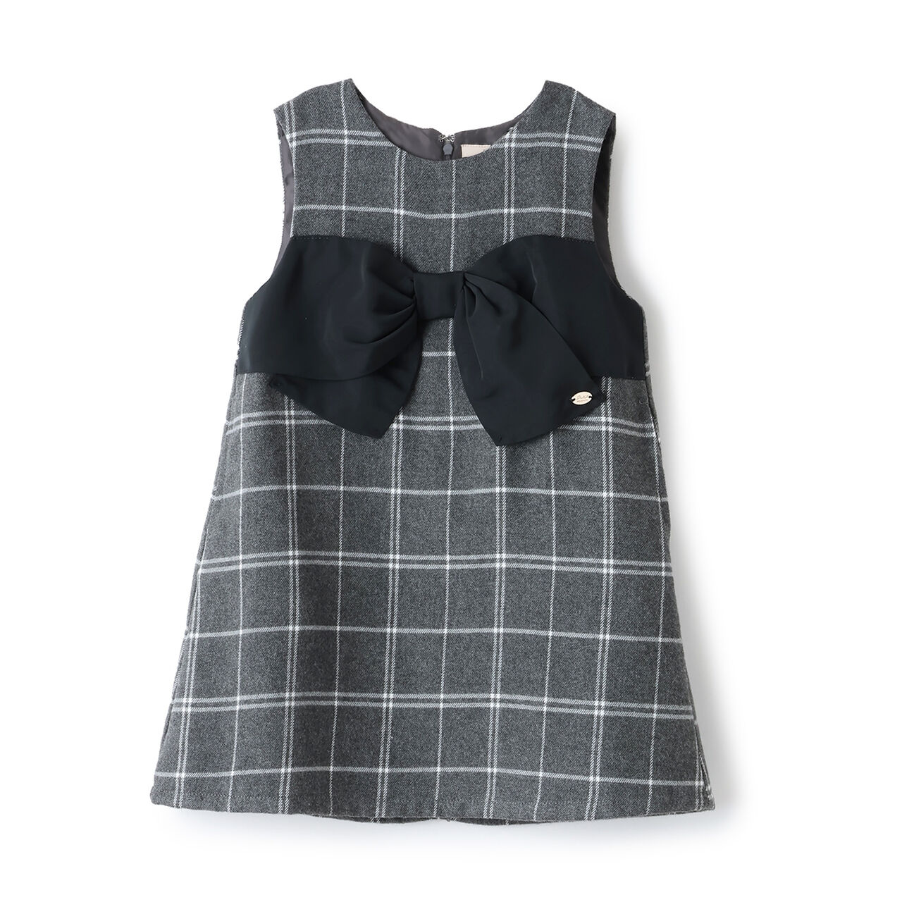 Link Ribbon Jumper Skirt,Gray, large image number 8