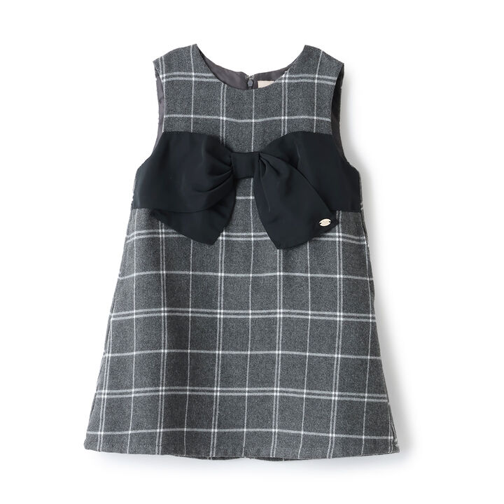 Link Ribbon Jumper Skirt,Gray, medium image number 8