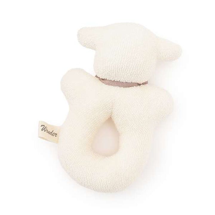 ☆BASIC Sheep Ring Rattle [Made in Japan],Pearl white, medium image number 1