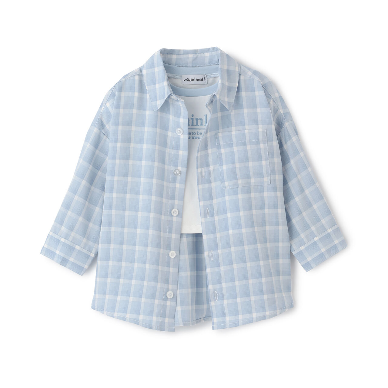 [Inner Wear Set] Long-Sleeve Checkered Shirt,Black, large image number 17