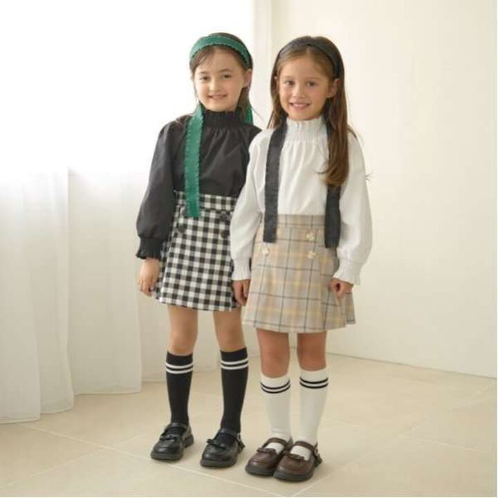 Tuck Pleated Skirt-Pants,Light gray, medium image number 11