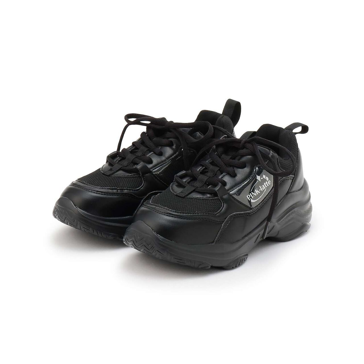 [Lightweight] Volume Sole Sneakers,Black, large image number 0