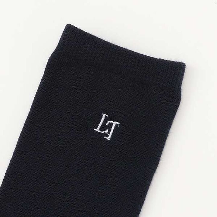 [BS] Single-Point Embroidery Knee-High Socks,Black, medium image number 1