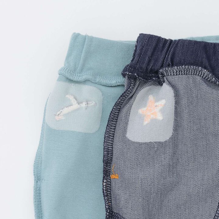 [Cool Touch] Marine Life 3/4 Leggings,Light blue, medium image number 17