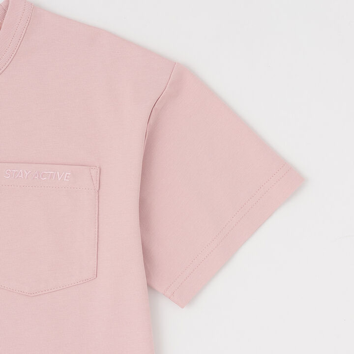 [Cool Touch] [UV Protection] Pocket Short-Sleeve T-Shirt,Pink, medium image number 17