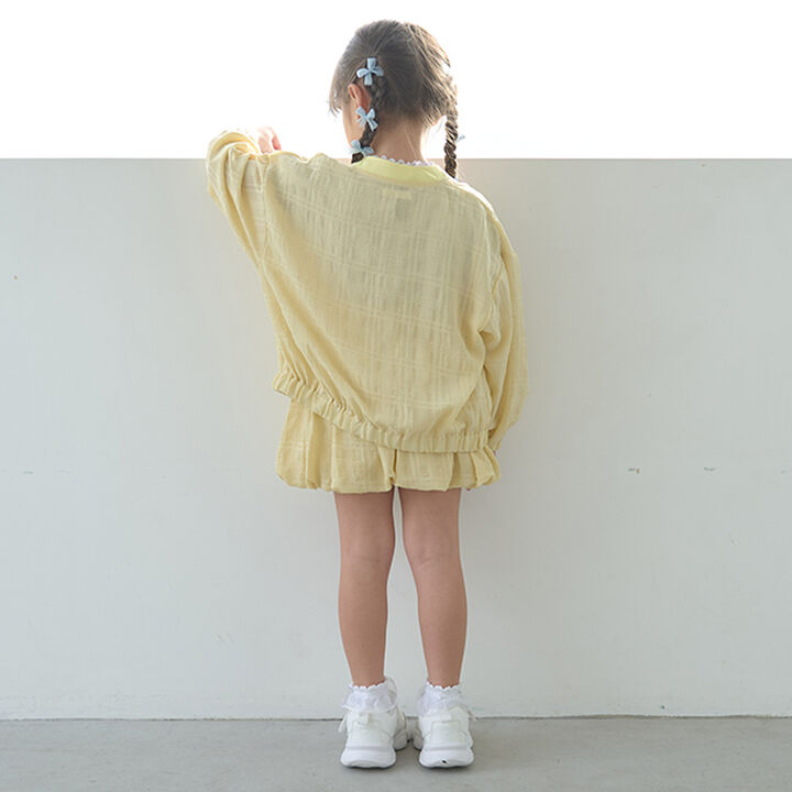 [Set Up Available] Sheer Oversized Silhouette Jacket,Lemon yellow, medium image number 6