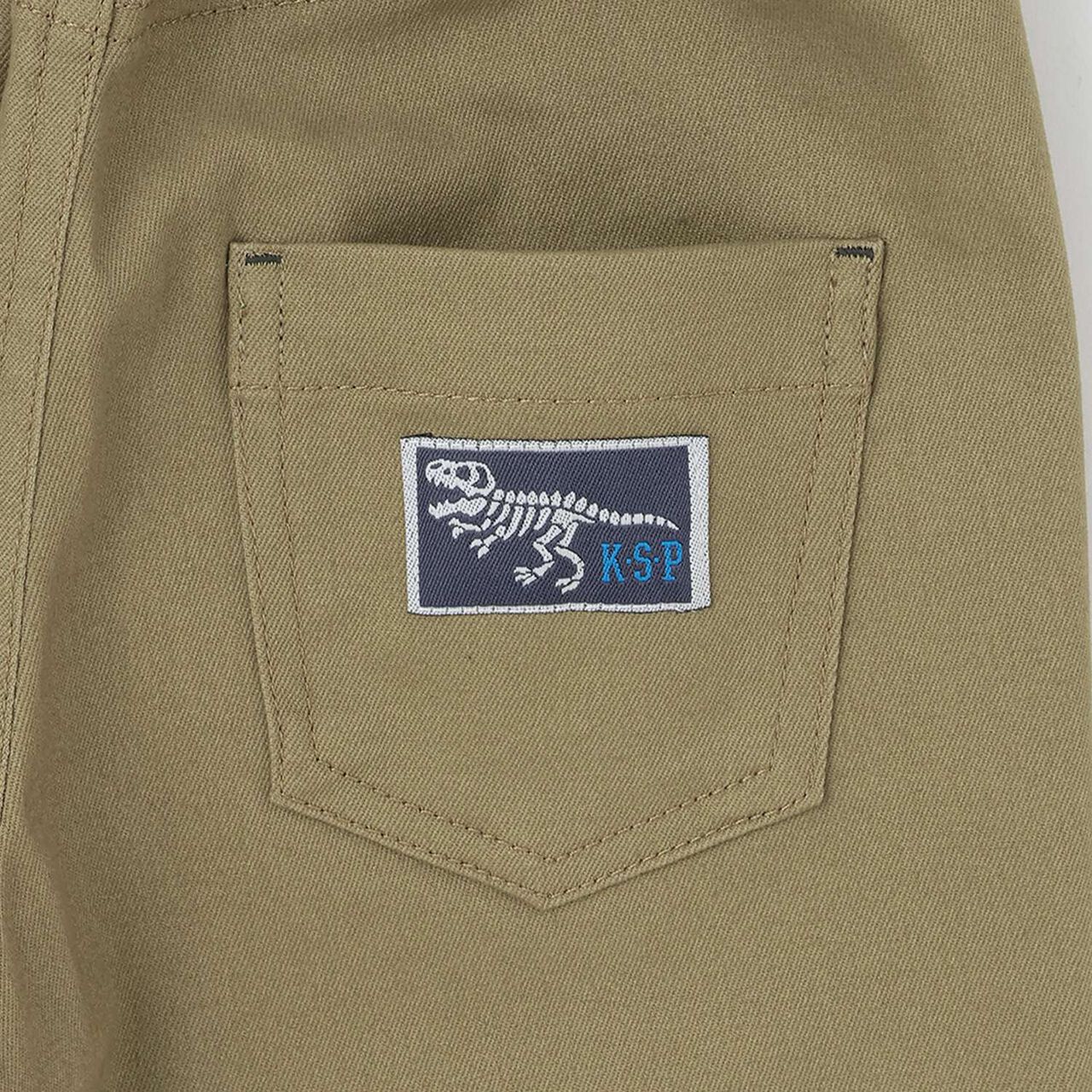 Dinosaur Embroidery Long-Length Wide Straight Pants,Charcoal gray, large image number 10