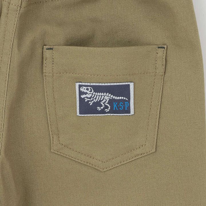 Dinosaur Embroidery Long-Length Wide Straight Pants,Charcoal gray, medium image number 10