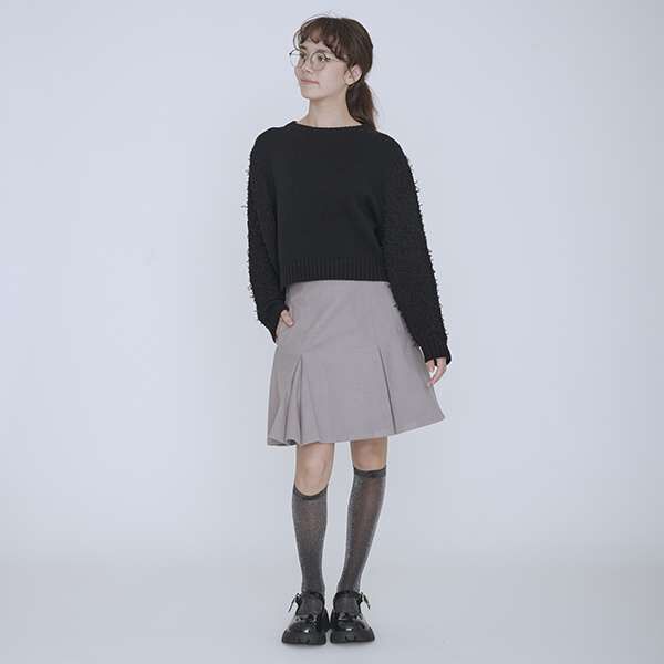 AMI] Box Stack Mini Skirt with Shorts | Narumiya Official Global