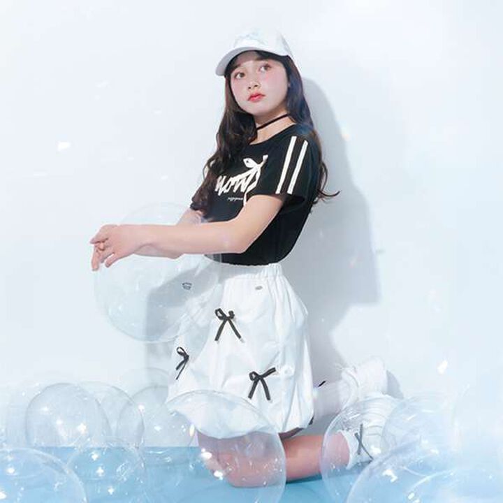 [Cool Sensation] Ribbon Embroidery Mesh Cap,Off white, medium image number 3