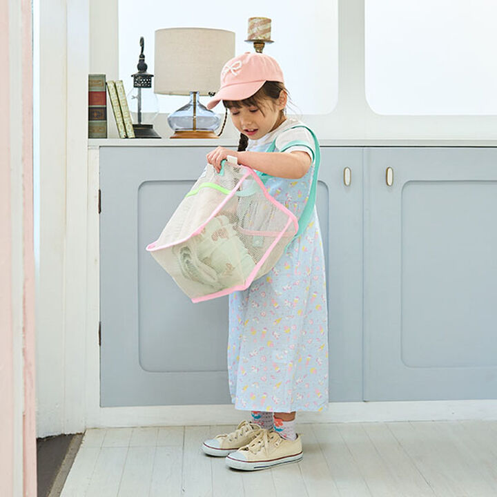 Mesh Bag,Emerald green, medium image number 4