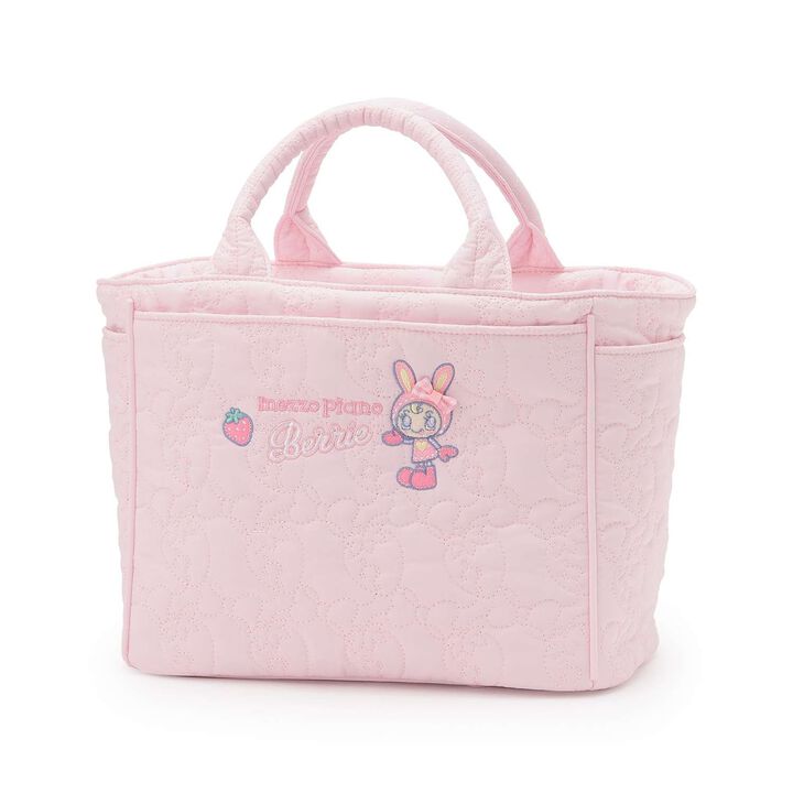 [Baby Berie-chan] Strawberry Quilted 2WAY Tote Bag,Light pink, medium image number 2