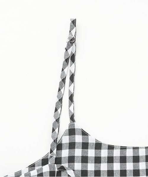 Gingham Check Camisole One-Piece Dress [Korean Fashion] | Narumiya