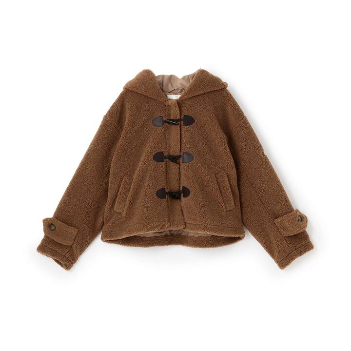 Ring Boa Short Duffle,Brown, medium image number 4