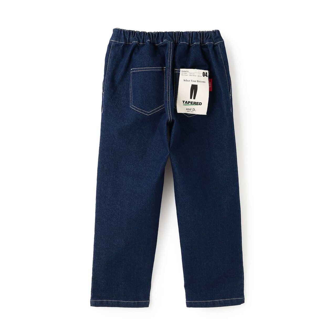 Denim Tapered Pants,Navy, large image number 12