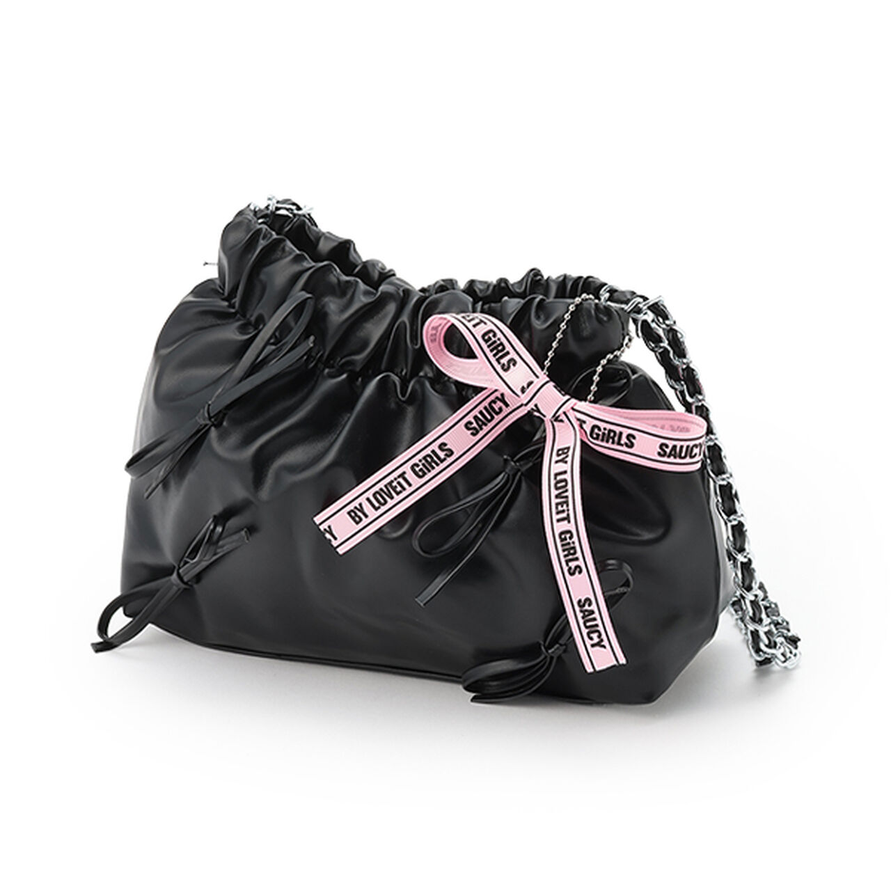 Ribbon Shoulder,Black, large image number 0