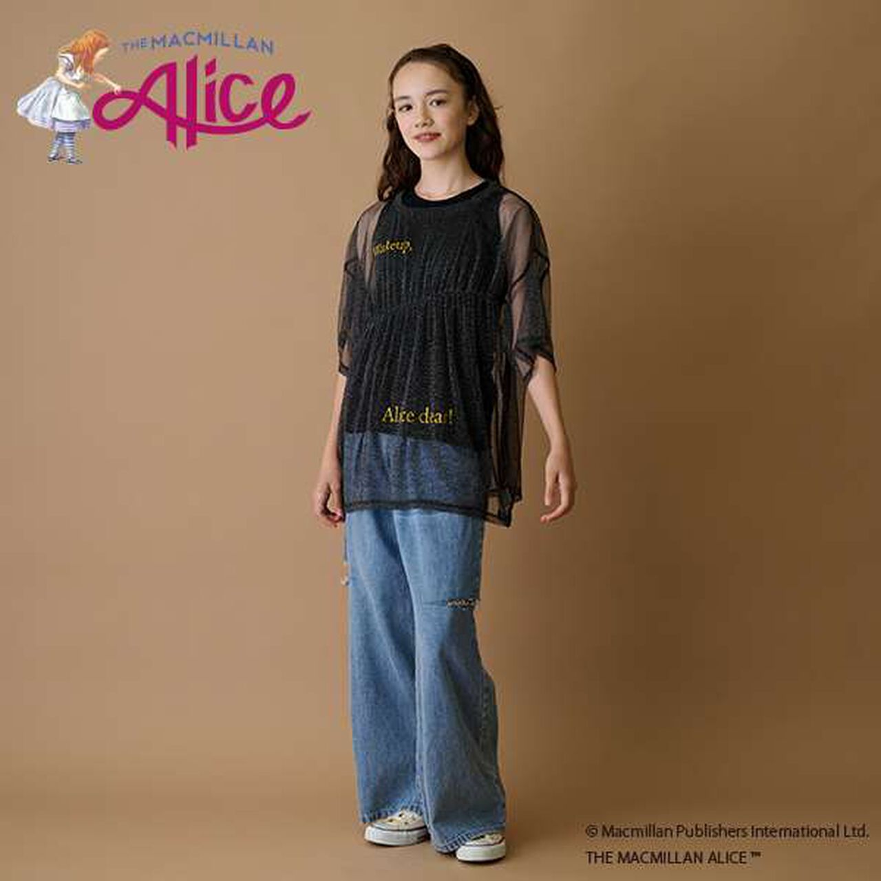 [AMI] Macmillan Alice Glitter Tulle T-Shirt Set,Off white, large image number 5