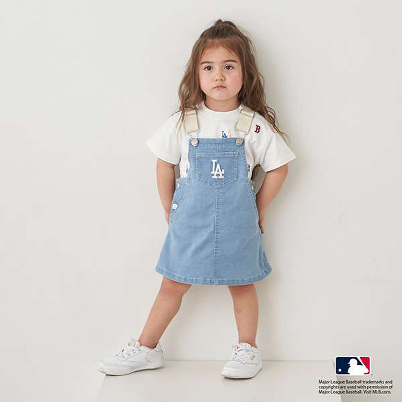 MLB Kids' Overall Skirt,Off white, large image number 21