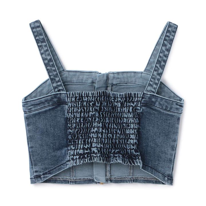Denim Bustier,Blue, medium image number 6
