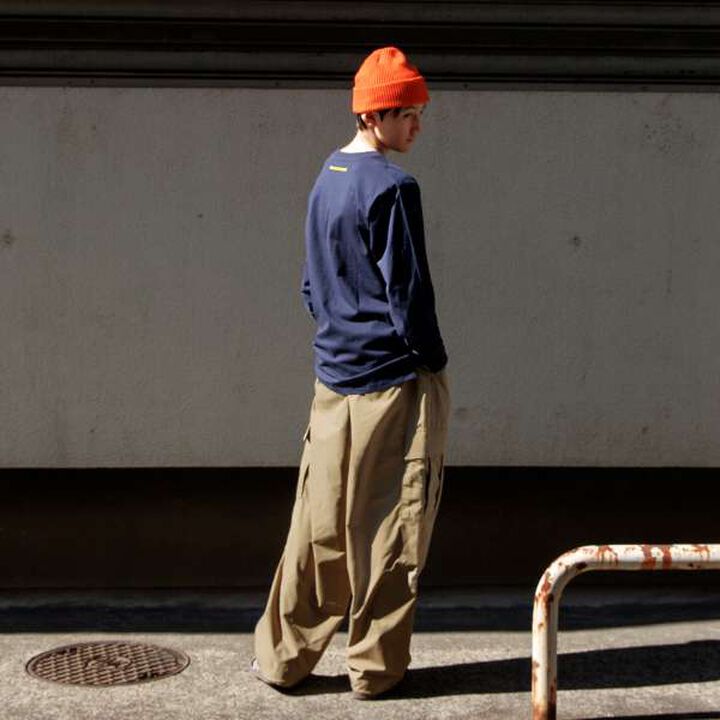 [Easycare] Poly Stretch Cargo Pants,Beige, medium image number 2