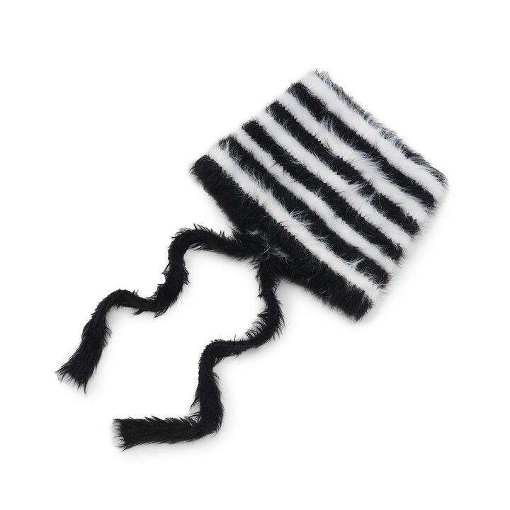 [LTXC] Back Slit Cat Ear Watch Cap,Black, medium image number 4