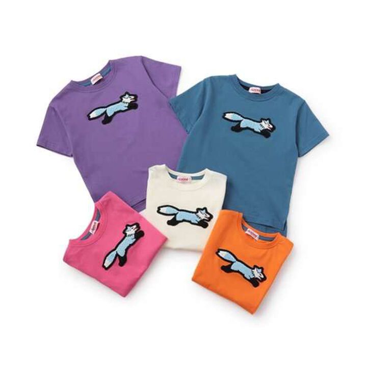 [The FOX] Anti-Stain Finish Sagara Patch T-Shirt,Magenta, medium image number 18