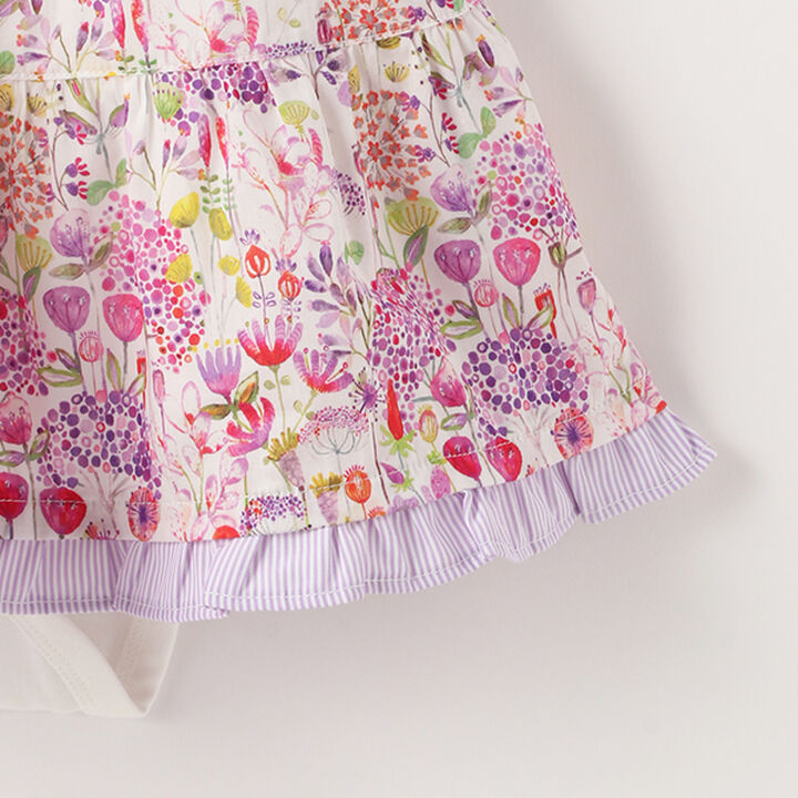 Broad Print Bodysuit Set,Blue, medium image number 5