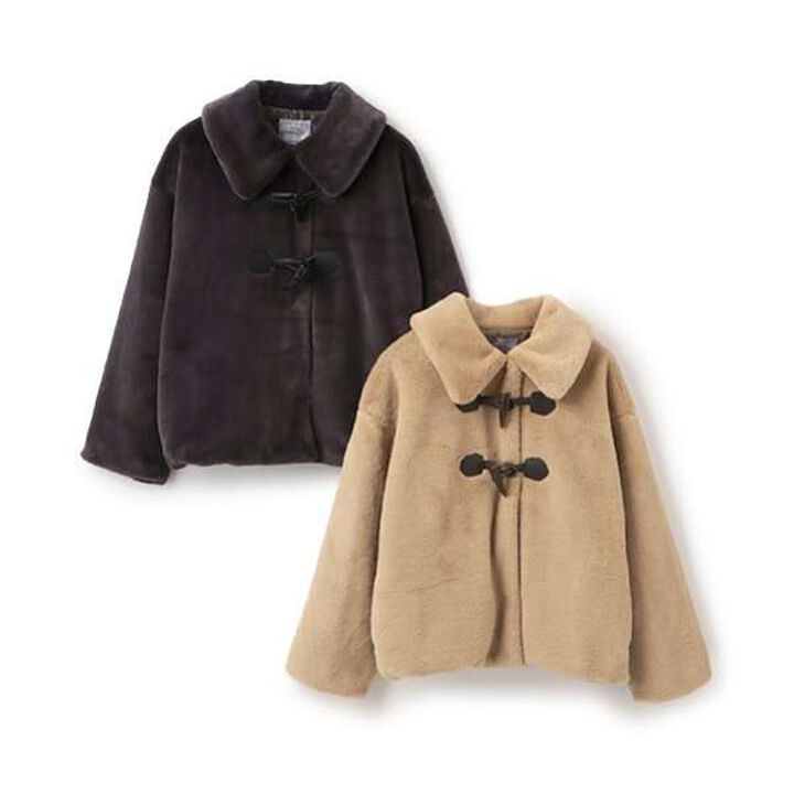 Faux Fur Jacket,Pink, medium image number 4