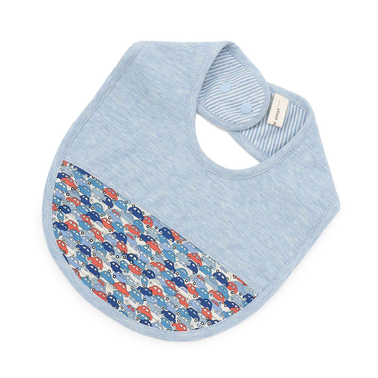 Liberty Cars Organic Bib [Made in Japan],Blue, large image number 0