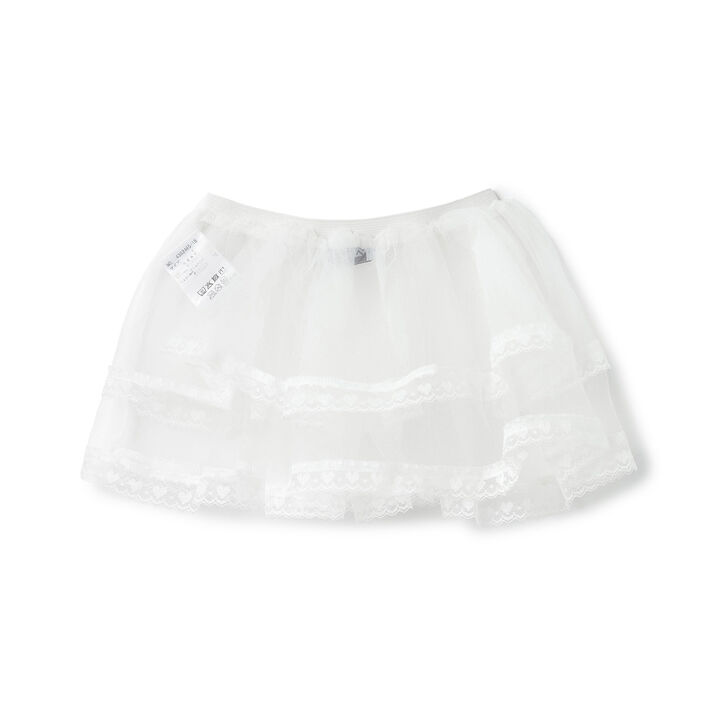 Tulle Frill Belt,Off white, medium image number 1