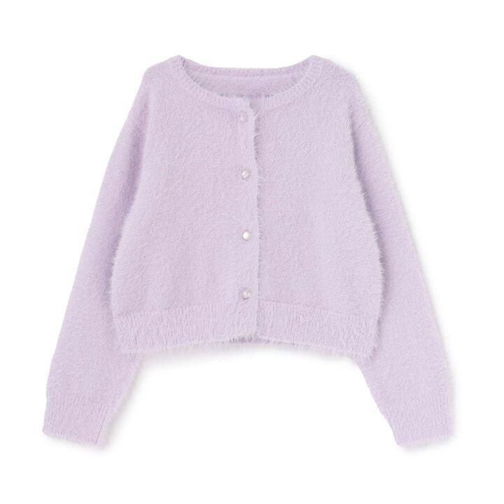 Shaggy Cardigan,Lavender, medium image number 15